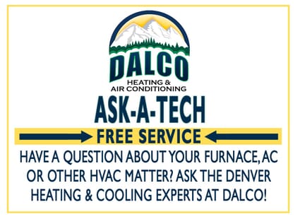 Ask-A-Tech question graphic ad – online free service to get furnace and AC answers and help