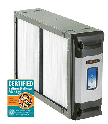 Trane Clean Effects indoor air cleaner, installed by Dalco Heating & Air to clean and sanitize indoor air from bacteria, viruses, mold, pollen and more