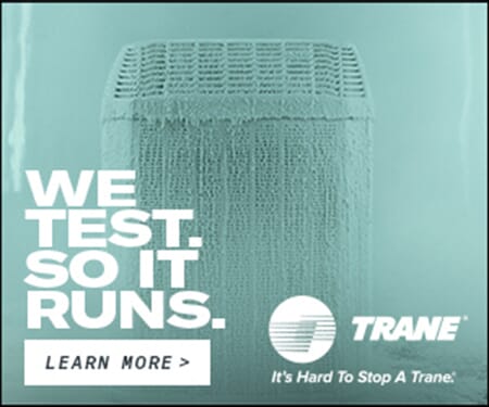 Trane “we test to it runs” furnace frozen to ensure quality